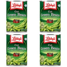 리비스 자른 그린 빈스 콩 Libbys Canned Cut Green Beans 411g 4개