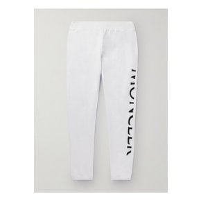 Tapered Logo-Embroidered Cotton-Jersey Sweatpants 화이트