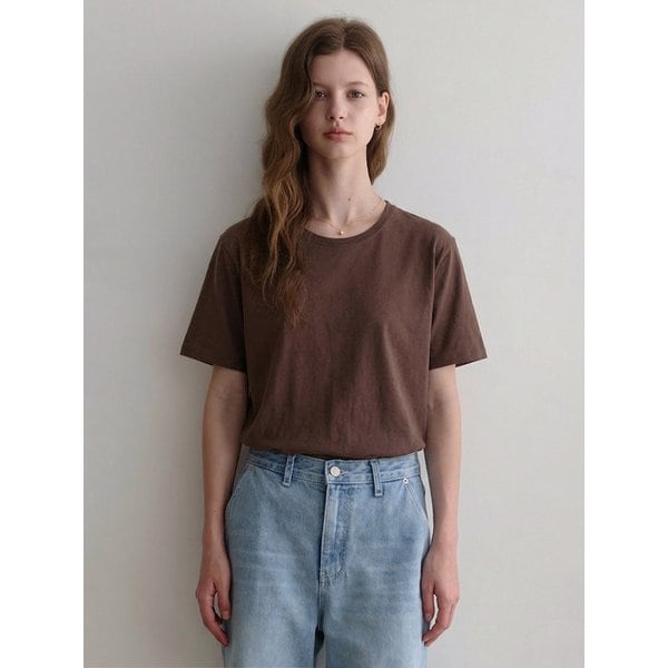 esu u neck t-shirts (brown)