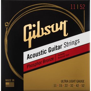 Gibson SAG-PB11 Ultra Light (11-52) 어쿠스틱 기타 현 포스퍼 브론즈 깁슨[]