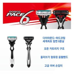 PACE6  6중날면도기 X 1개입 / 일회용 휴대용