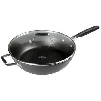 보드엠 AquaShield Nonstick 12인치 뚜껑이 있는 점보 프라이팬을 갖춘 Calphalon 선택