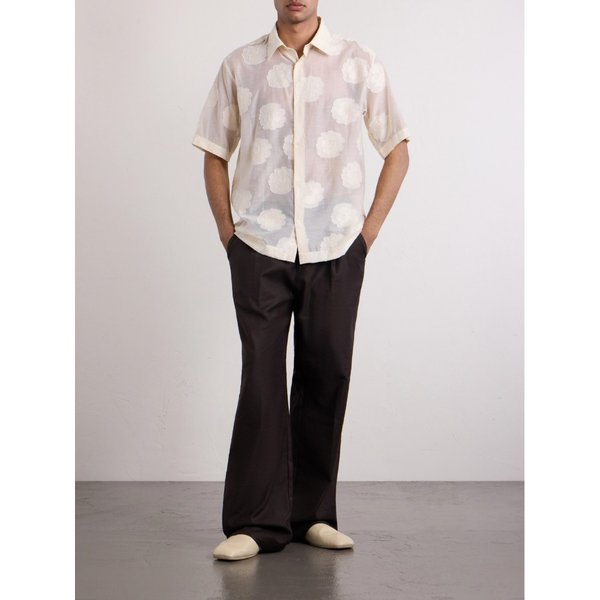 NN.07 플로럴 자수 코튼 블렌드 셔츠 46376663163026353