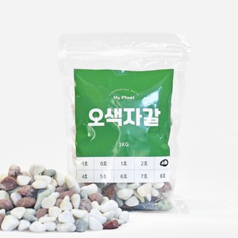 마이플랜트 오색자갈 3kg 소포장