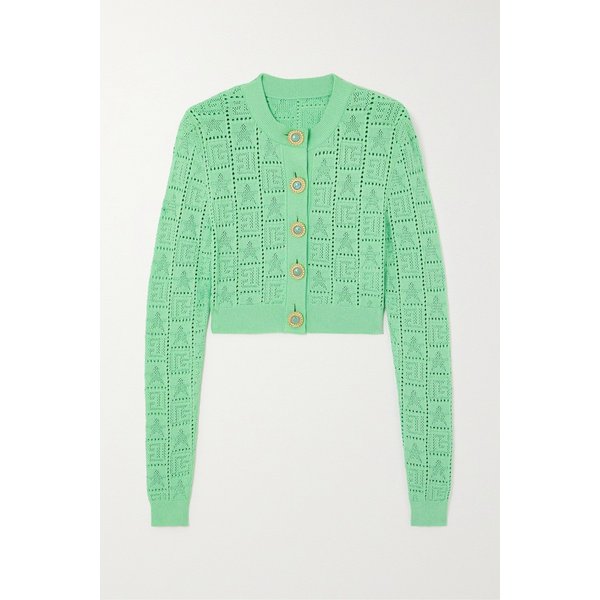 크롭 포인텔 니트 가디건 터쿼이즈 1647597323486795