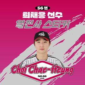 최채흥 선수 유니폼 마킹지 열스티커 패브릭 의류 커스텀 프로야구 굿즈