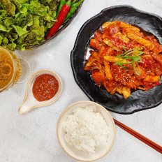 천지푸드 춘천식 양념 간장 닭갈비 국민 숯불닭갈비 구이 1kg