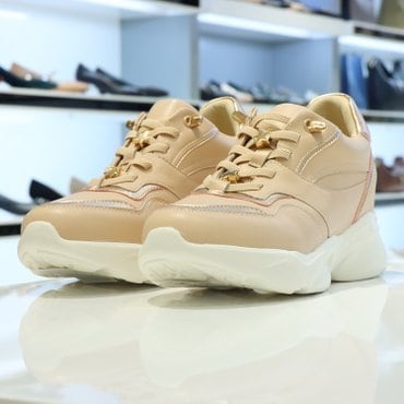에스콰이아 에스콰이어 여성스니커즈 Gold Star Point 6cm 키높이스니커즈 EQCFHZ754PI