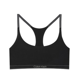 Calvin Klein CK 여성 골지 브라렛 QF6438 BLACK