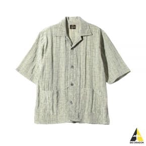 NEEDLES 니들스 24SS Cabana Shirt - Blue grey (OT099) (카바나 셔츠)