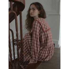 Millie Check Sailor Dress_Mix Beige(OB6OP07)