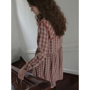 Millie Check Sailor Dress_Mix Beige(OB6OP07)