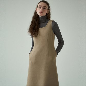 blank03 [블랭크03] wool flared dress (beige)