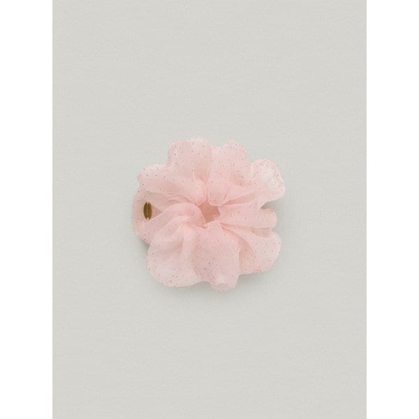 SHEER DOT HAIR SCRUNCHIE [PINK]