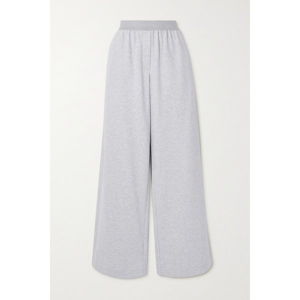 Cotton-jersey Wide-leg Pants 실버