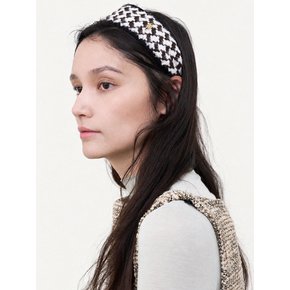Hound check hairband_2color