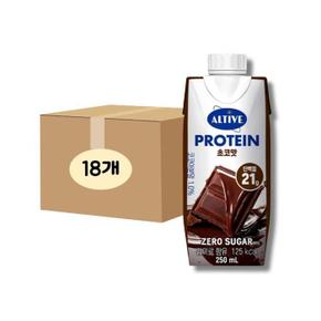[CJ제일제당] 얼티브 비건프로틴 초코 250ml, 18개 간편식 단백질 운동 보충제 (S47587643)