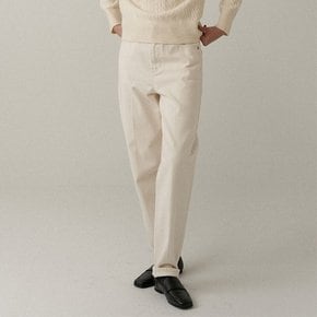 relaxed tapered jeans (cream)