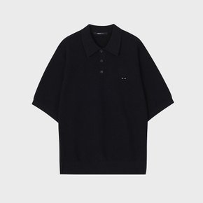 [파주점] 옴므 지제로 팬서 부클 카라 하프 니트 SI3KT955BK