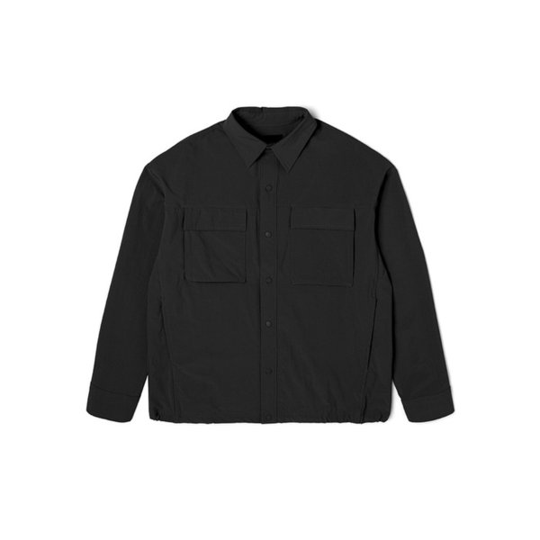 23 FW 남성 밑단 스트링 간절기 셔켓 (BLACK)