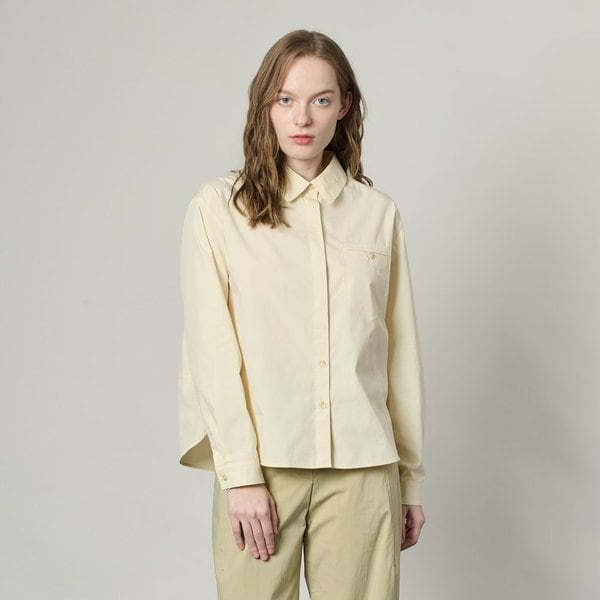 [여주점] 올앤선드리 포켓장식 셔츠형 블라우스 A5S1B401