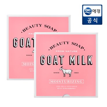 샤워메이트 산양유 비누 딸기 우유향 90g x 12개