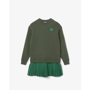 [시흥점] 여성 플리츠 믹스 스웻셔츠 드레스 EF9562-55G