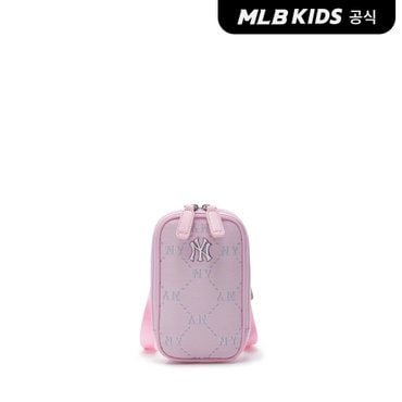 MLB키즈 (공식)24N 다이아 모노그램 핸드폰 크로스백 NY (L.Pink)