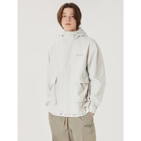 OUT POCKET NYLON HOOD JACKET IVORY