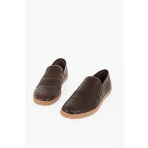 꼬르넬리아니 스니커즈 ID BRAIDED SLIP ON Brown