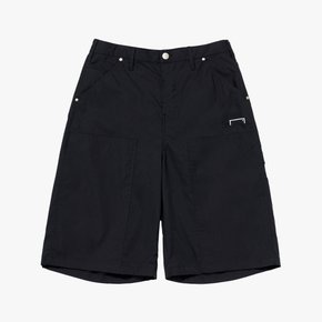 CHINO CARGO LONG SHORTS-BLACK