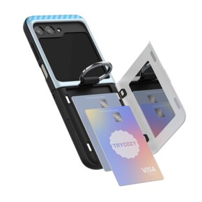 갤럭시 Z플립 5 4 3 휴대폰 케이스 정품 TRY 산리오 해피니스2 고리형 카드도어 범퍼케이스 10종