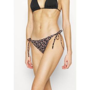 4600284 Calvin Klein STRING SIDE TIE PRINT - Bikini bottoms brown/black