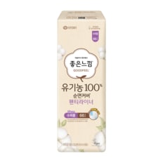 좋은느낌 유기농순면 팬티라이너 수퍼롱 66P