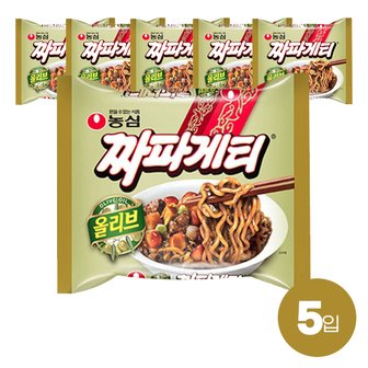  농심 올리브 짜파게티 140g(5입) 짜장 라면