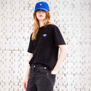 제너럴아이디어 UNISEX 쿨링 로고 반팔 티셔츠 [BLACK] / SBD1U01001-WOMAN