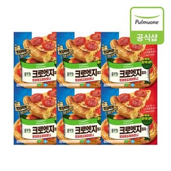 풀무원 [G][풀무원] 크로엣지피자 6개(토마토페퍼로니3개+스위트콘치즈3개)