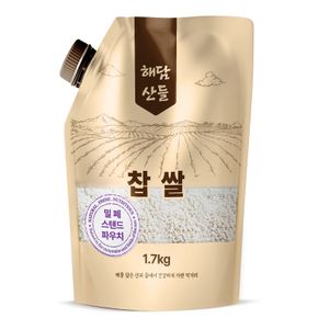 국산 찹쌀 1.7kg l 밀폐 스탠트 파우치 포장 l 찰기가득 잡곡..[35119246]