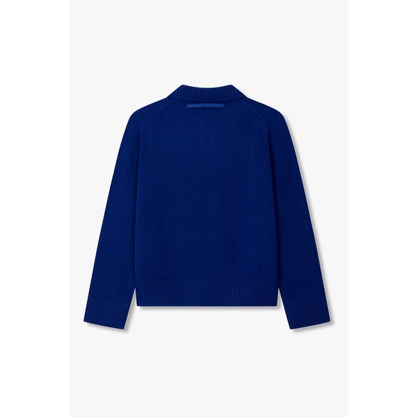 남성 울 폴로 니트 풀오버 (블루) 6425330112000