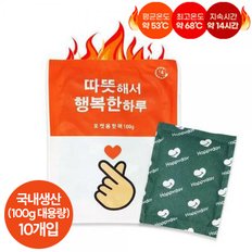 23년 국내생산 하루 핫팩 100g (10개)