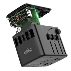 해외 여행용 PD고속충전기 멀티플러그 어댑터 5포트 8A UMTC-PD45WPPS