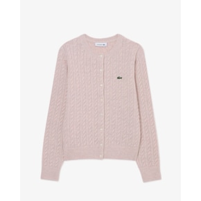 [여성] 26FW 케이블 크루넥 가디건 AF093E-56N ADY (인디핑크)