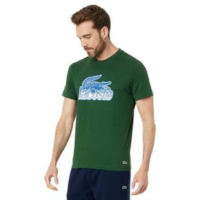 3518078 Lacoste 라코스테 반팔 레귤러핏 앞 그래픽 티셔츠