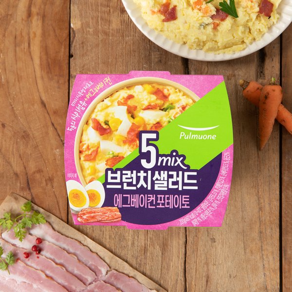베이컨에그포테이토5mix브런치샐러드 200g