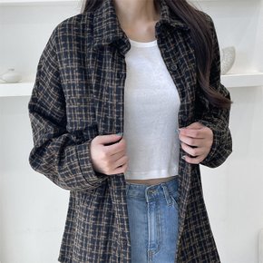 라리아노 도톰 체크 남방_F2384