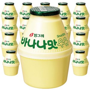  빙그레 바나나맛 우유 240ml 18개입 x 1박스 항아리 단지 우유