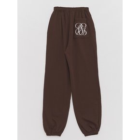 Logo Pocket Signature-fit Jogger Pants Brown