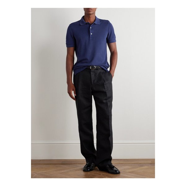 슬림핏 라이오셀 코튼 블렌드 피케 폴로 셔츠 46376663162880890