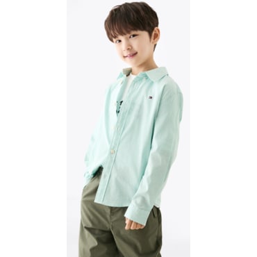 타미힐피거키즈 2025년F/W T42F6HSH110BT2 스트라이프버튼다운셔츠