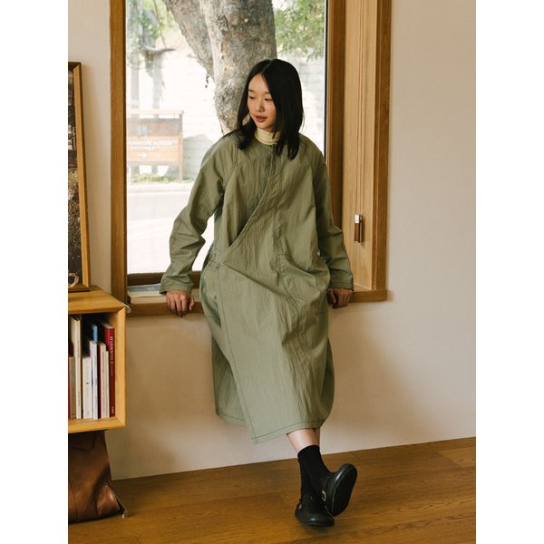 Vincent Wrap Dress_OLIVE